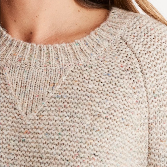 Madewell Flecked Wide-Sleeve Pullover Sweater - Picture 4 of 16